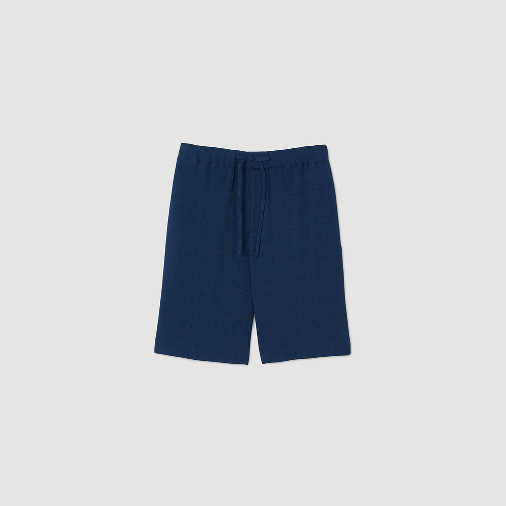 Sandro / Pleated Bermuda shorts Royal Blue