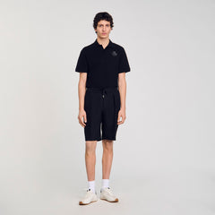 Sandro / Jersey Bermuda shorts Black