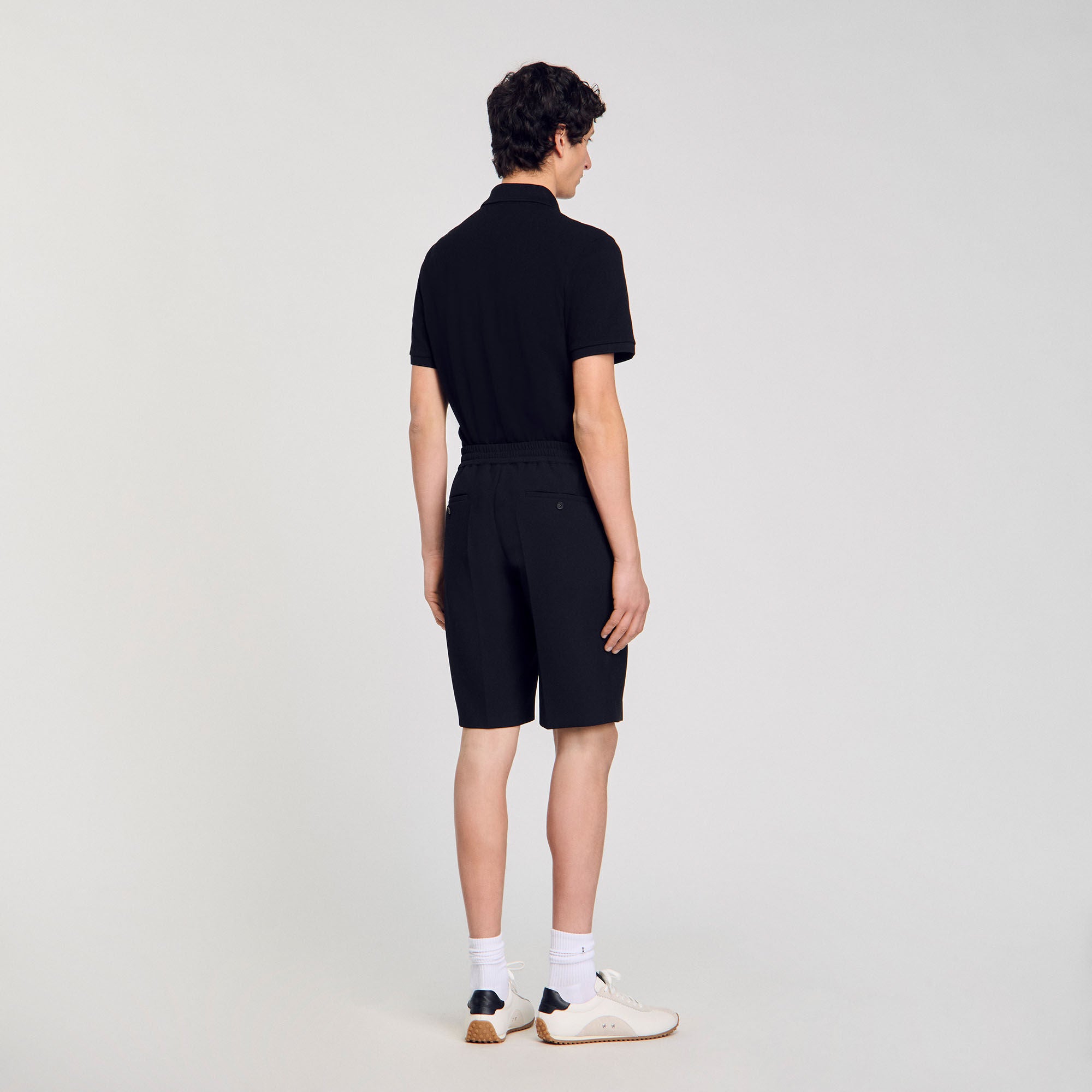Sandro / Jersey Bermuda shorts Black
