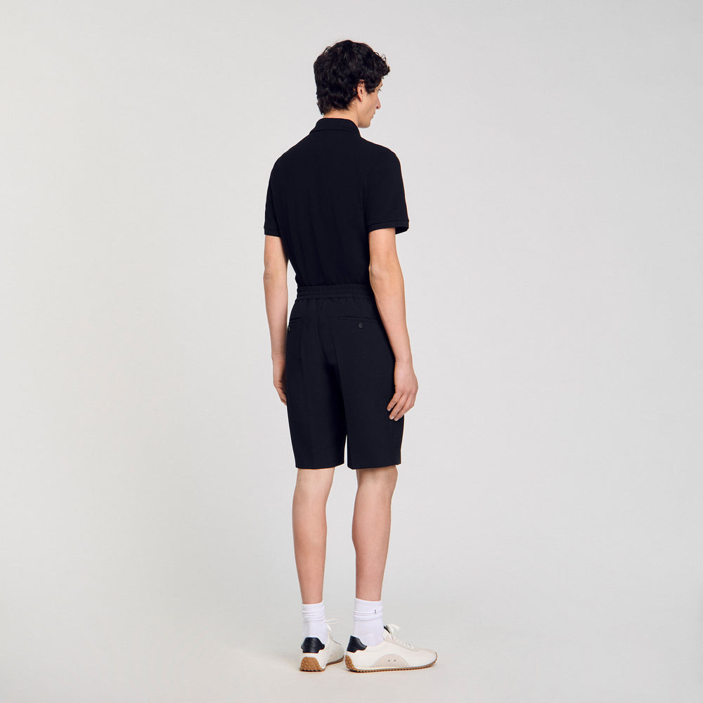 Sandro / Jersey Bermuda shorts Black
