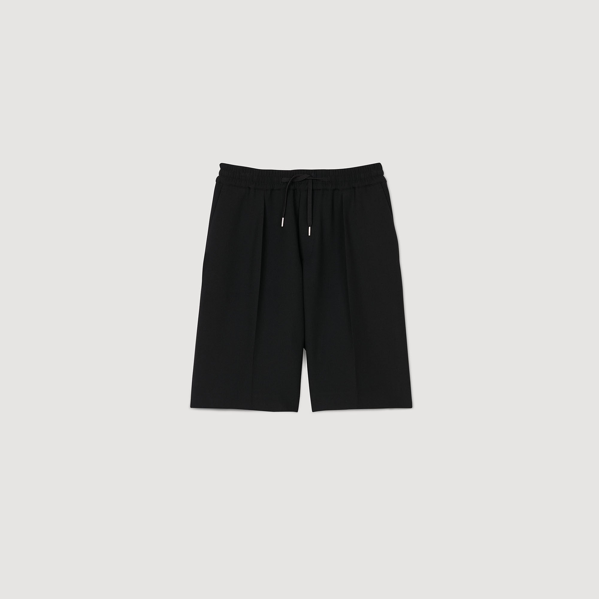 Sandro / Jersey Bermuda shorts Black
