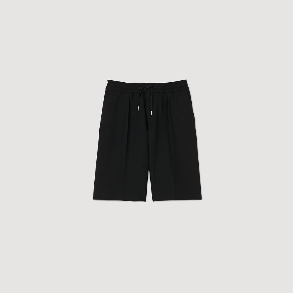 Sandro / Jersey Bermuda shorts Black