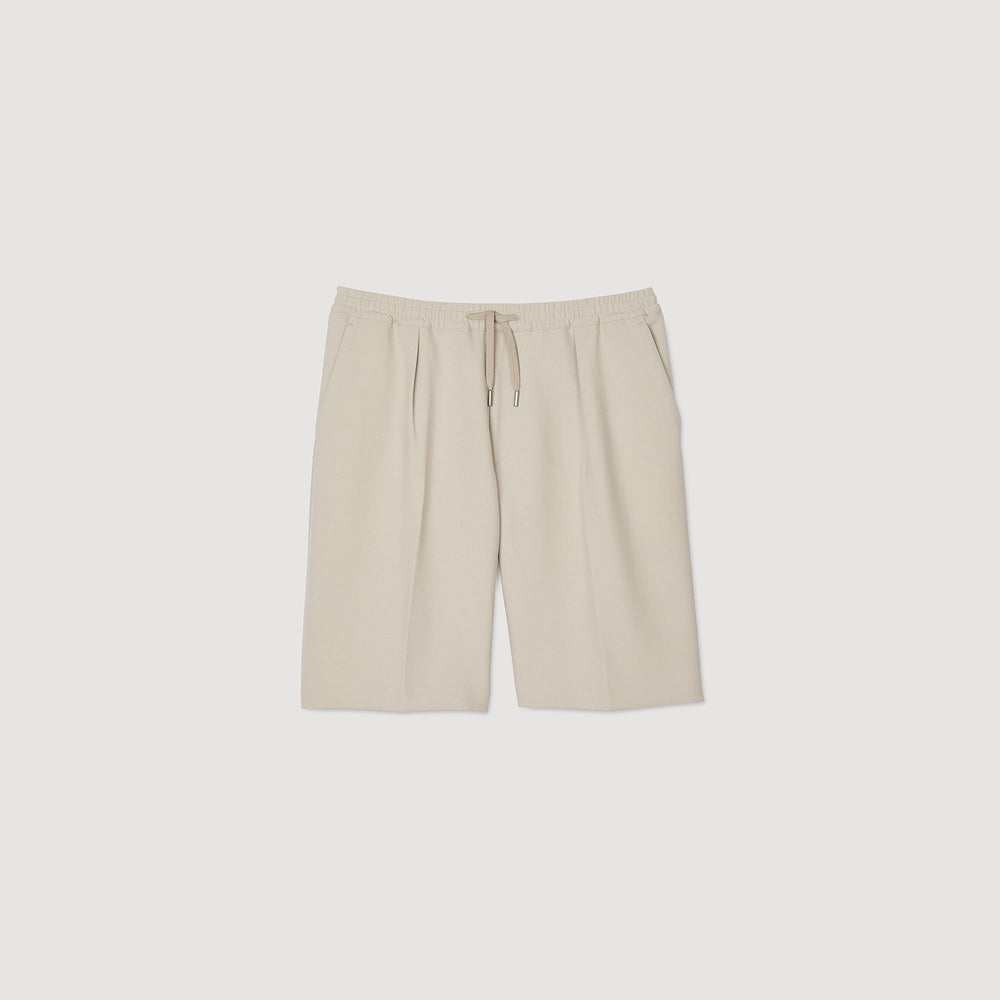 Sandro / Jersey Bermuda shorts Aluminum