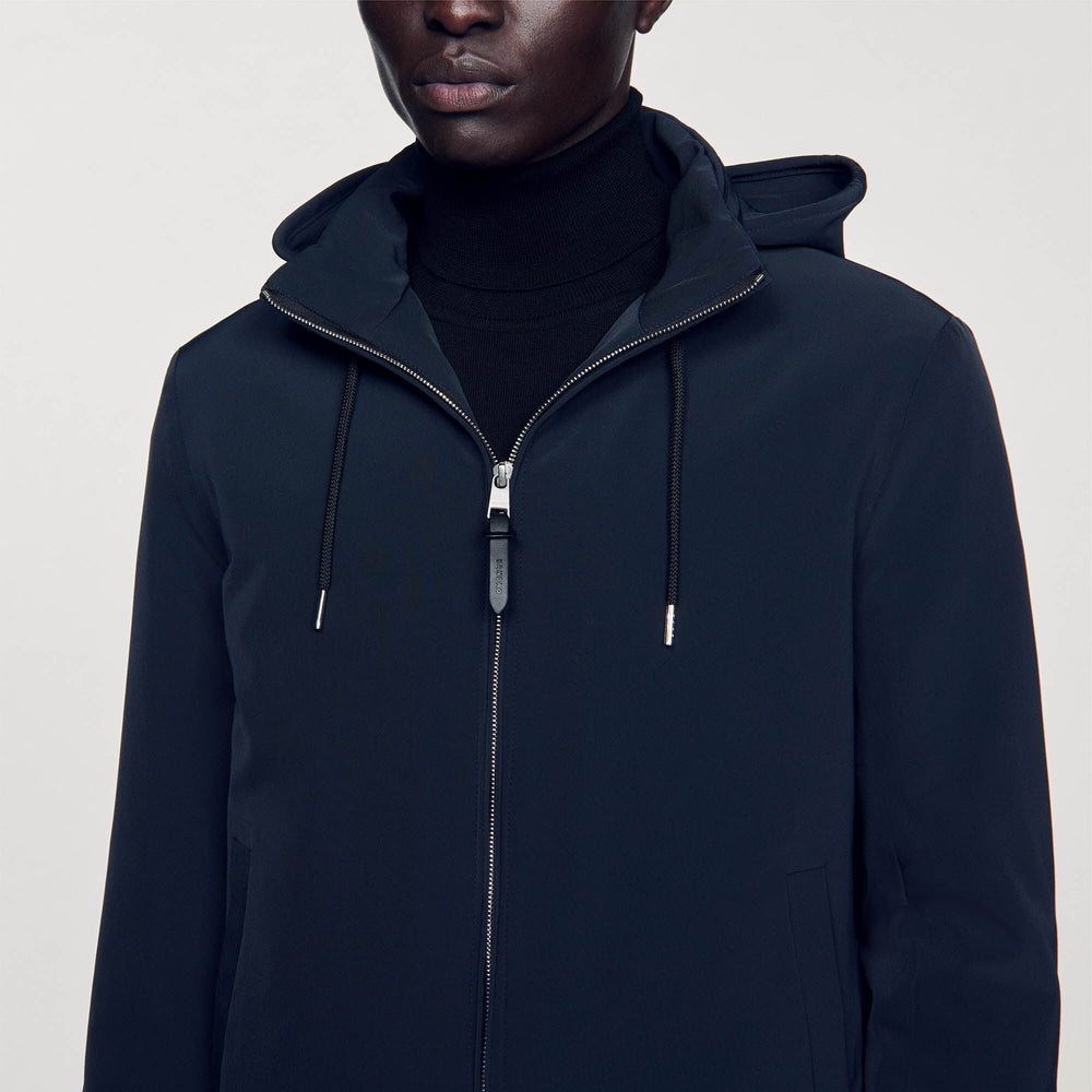 Sandro / Technical fabric jacket Navy Blue