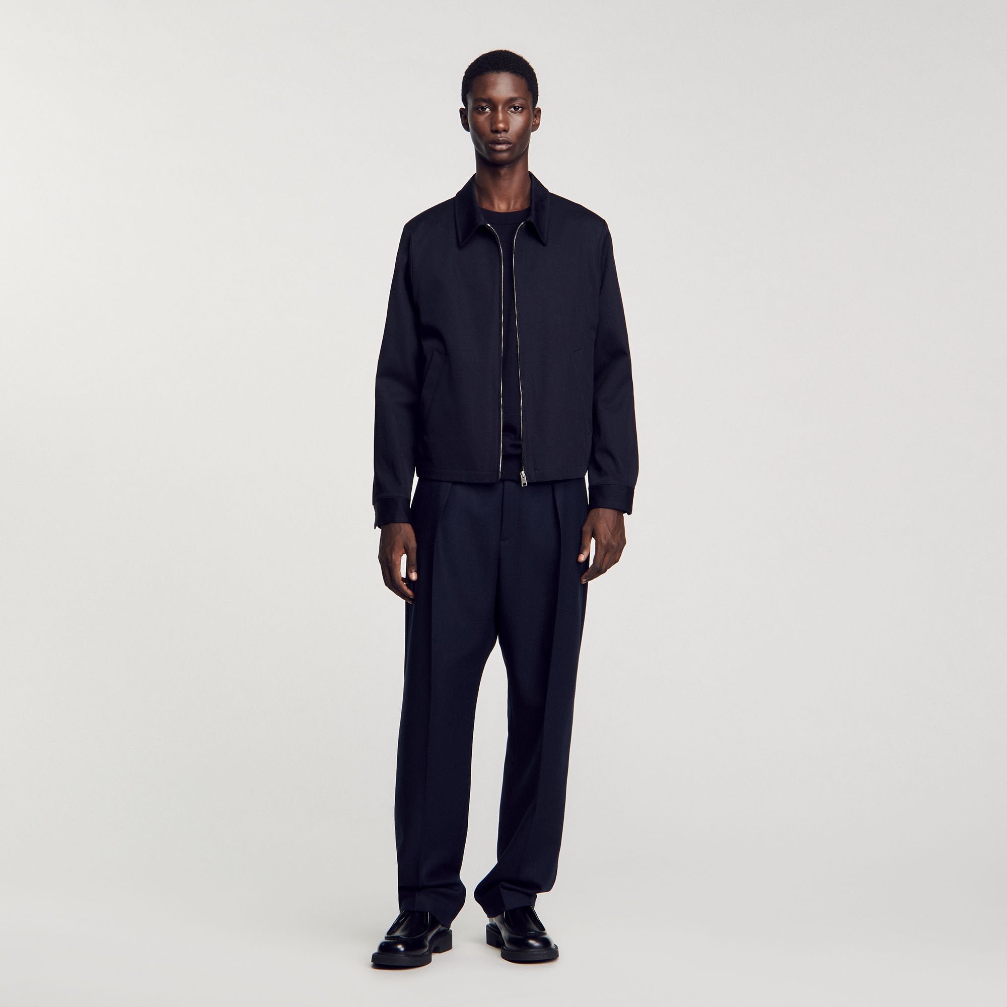 Sandro / Cotton jacket Navy Blue