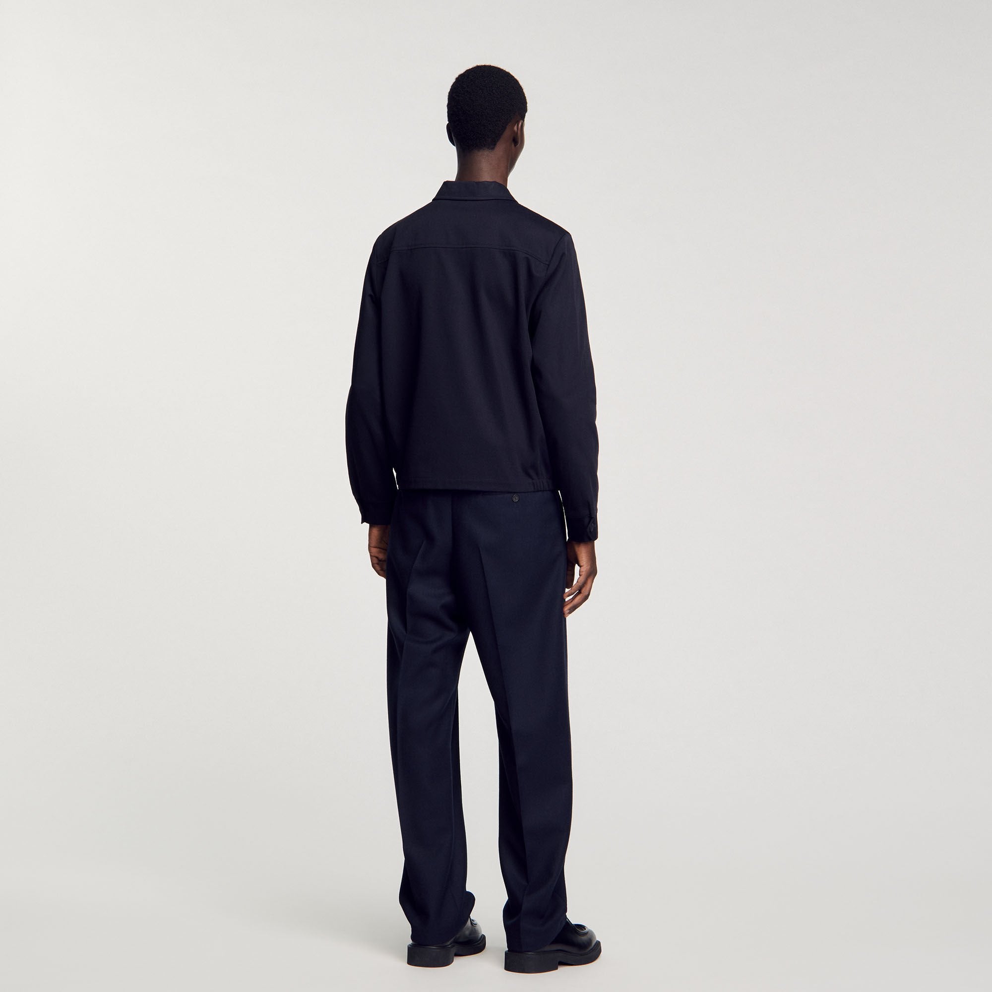 Sandro / Cotton jacket Navy Blue