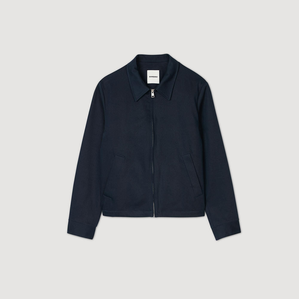 Sandro / Cotton jacket Navy Blue