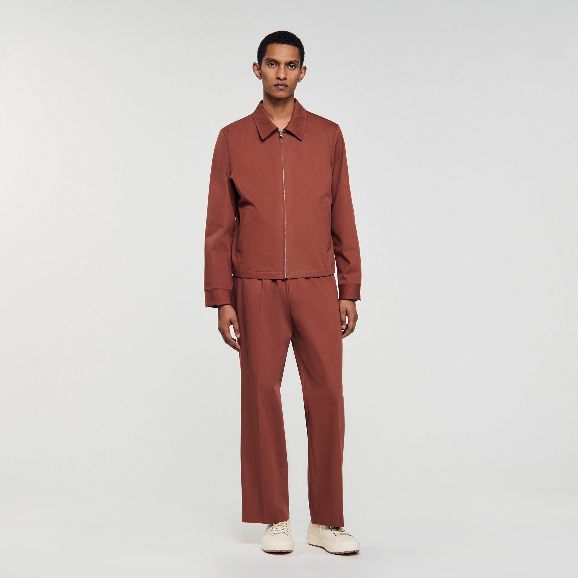 Sandro / Cotton jacket Terra