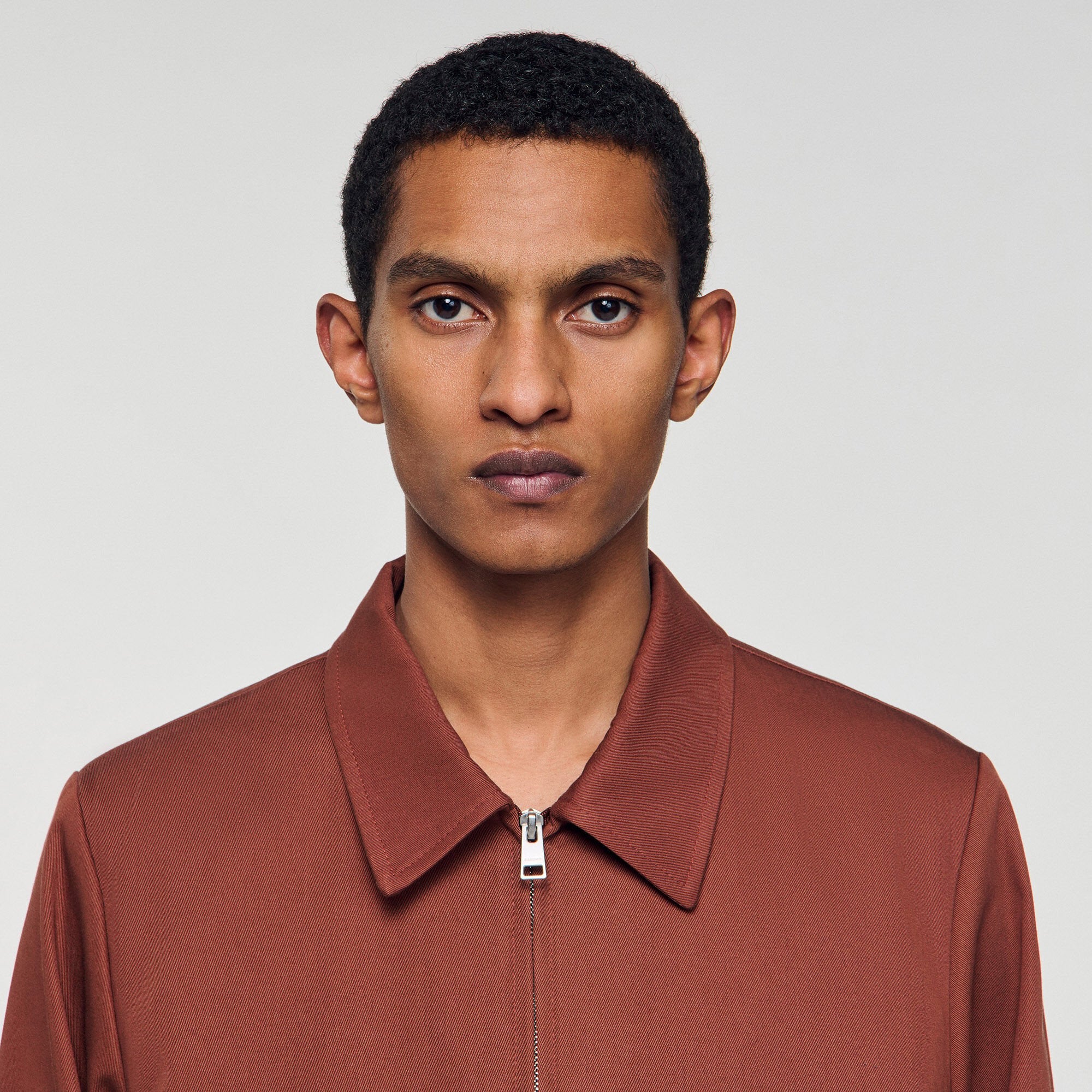 Sandro / Cotton jacket Terra