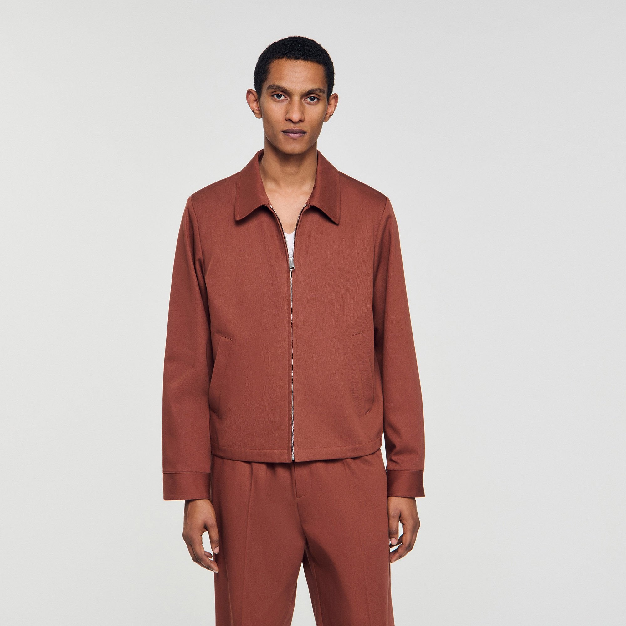 Sandro / Cotton jacket Terra