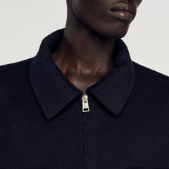 Sandro / Zipped overshirt Navy Blue