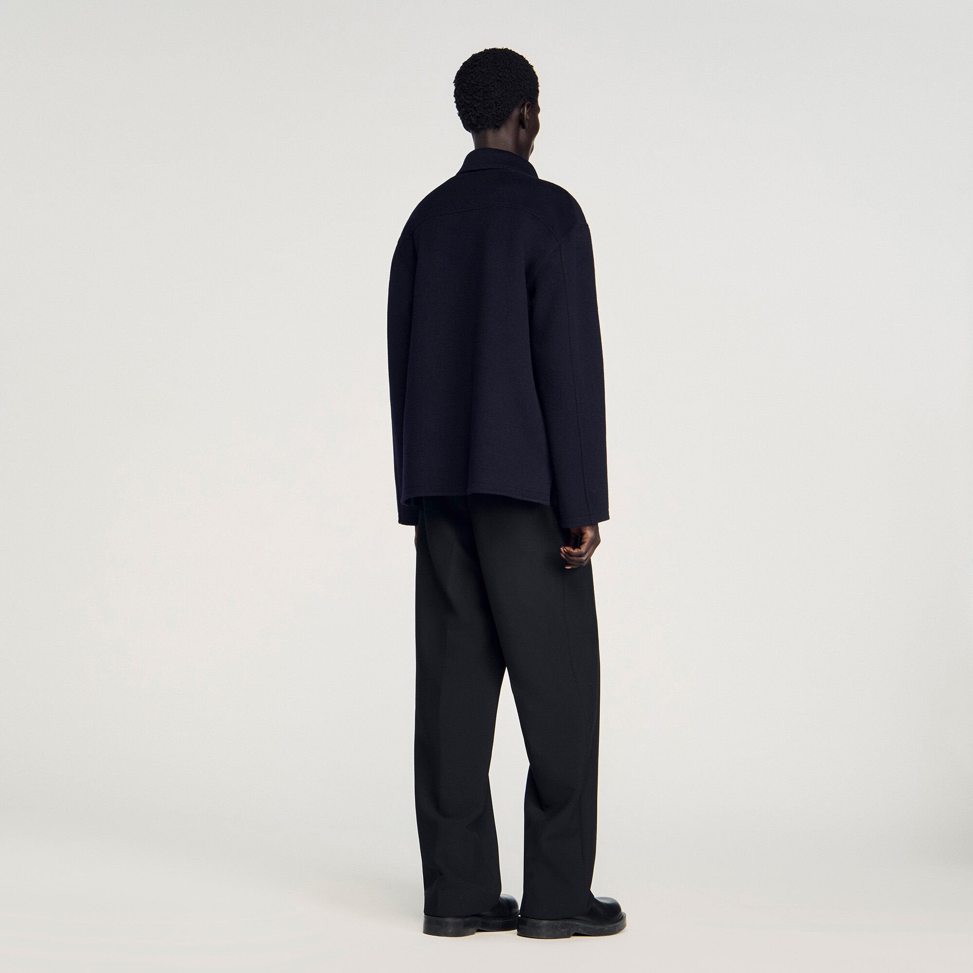 Sandro / Zipped overshirt Navy Blue