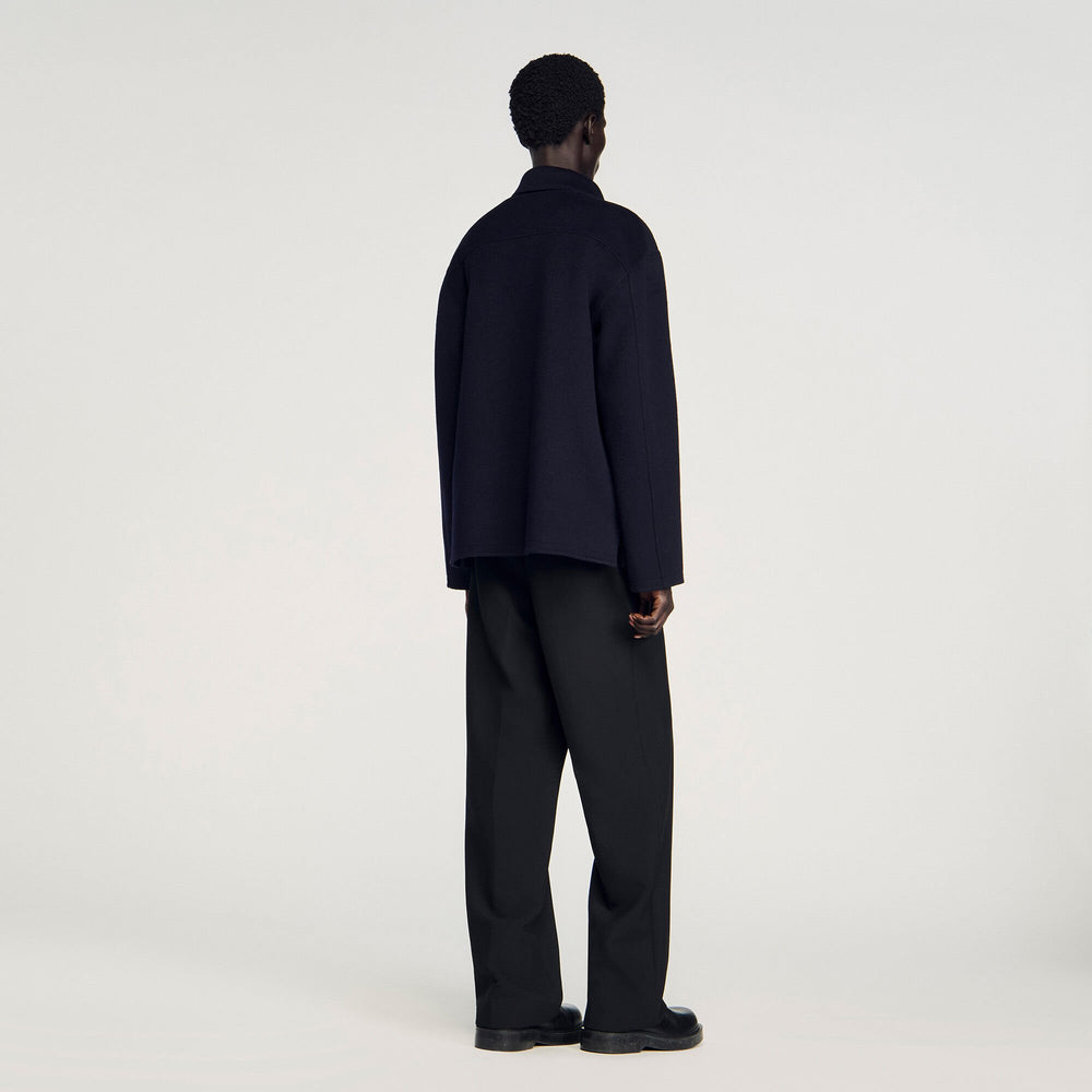 Sandro / Zipped overshirt Navy Blue
