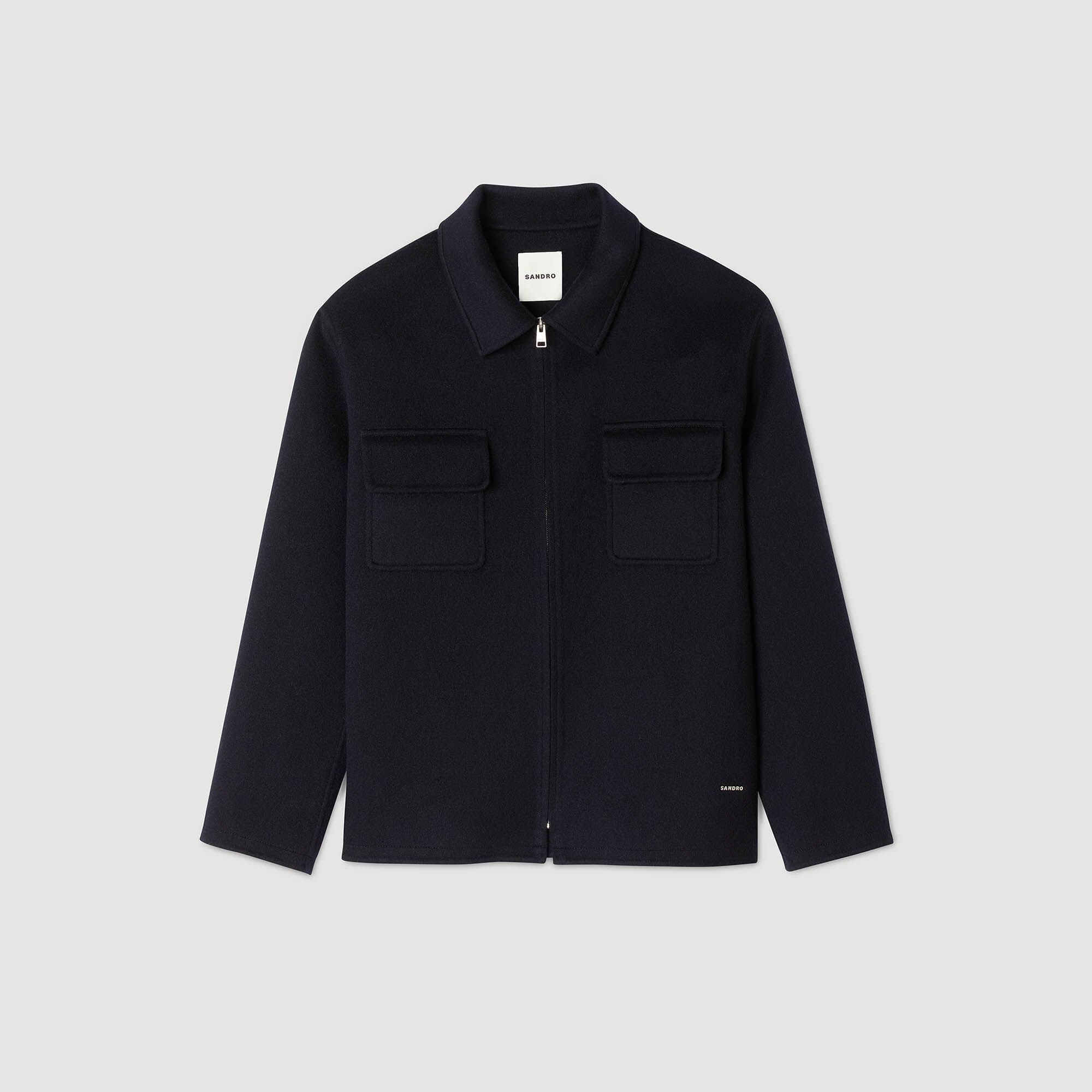 Sandro / Zipped overshirt Navy Blue