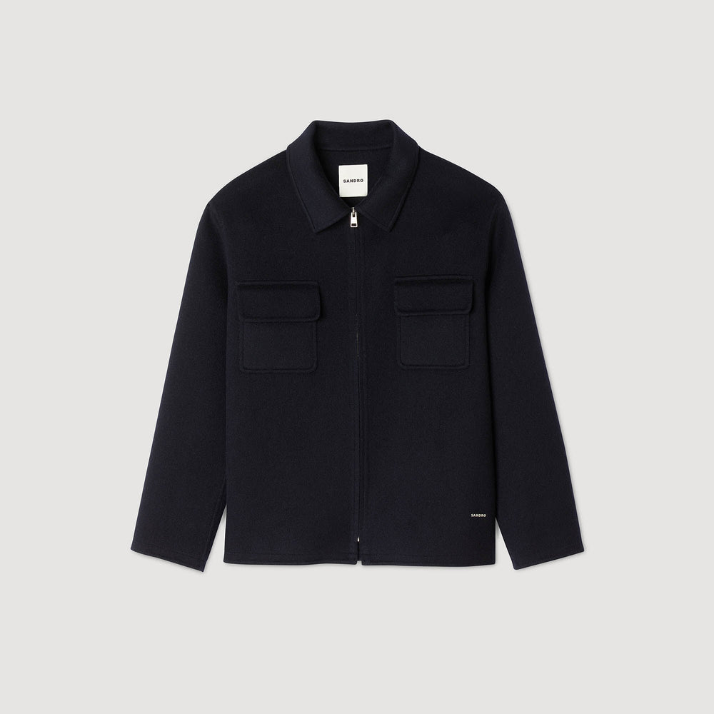 Sandro / Zipped overshirt Navy Blue