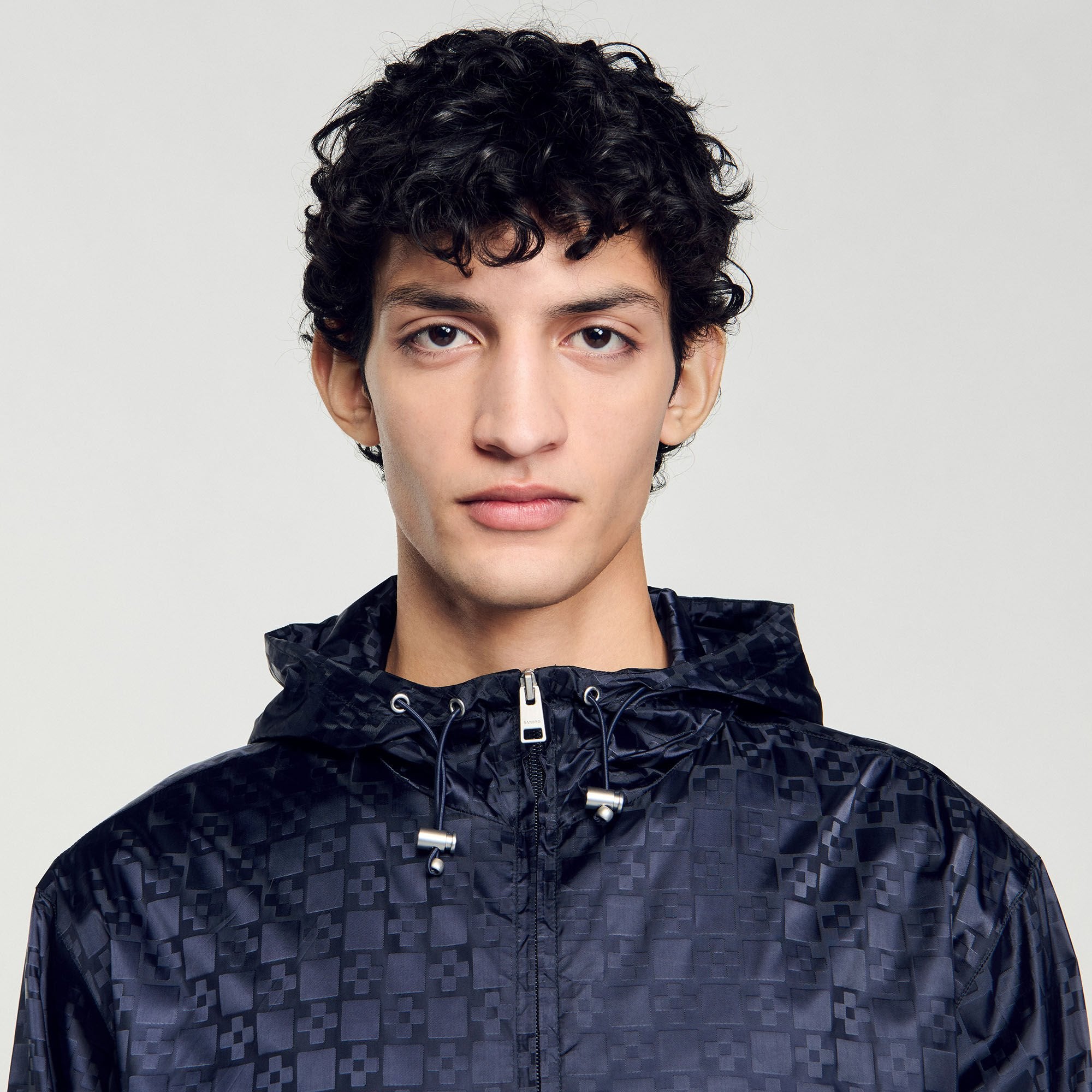 Sandro / Square Cross nylon jacket Midnight Blue