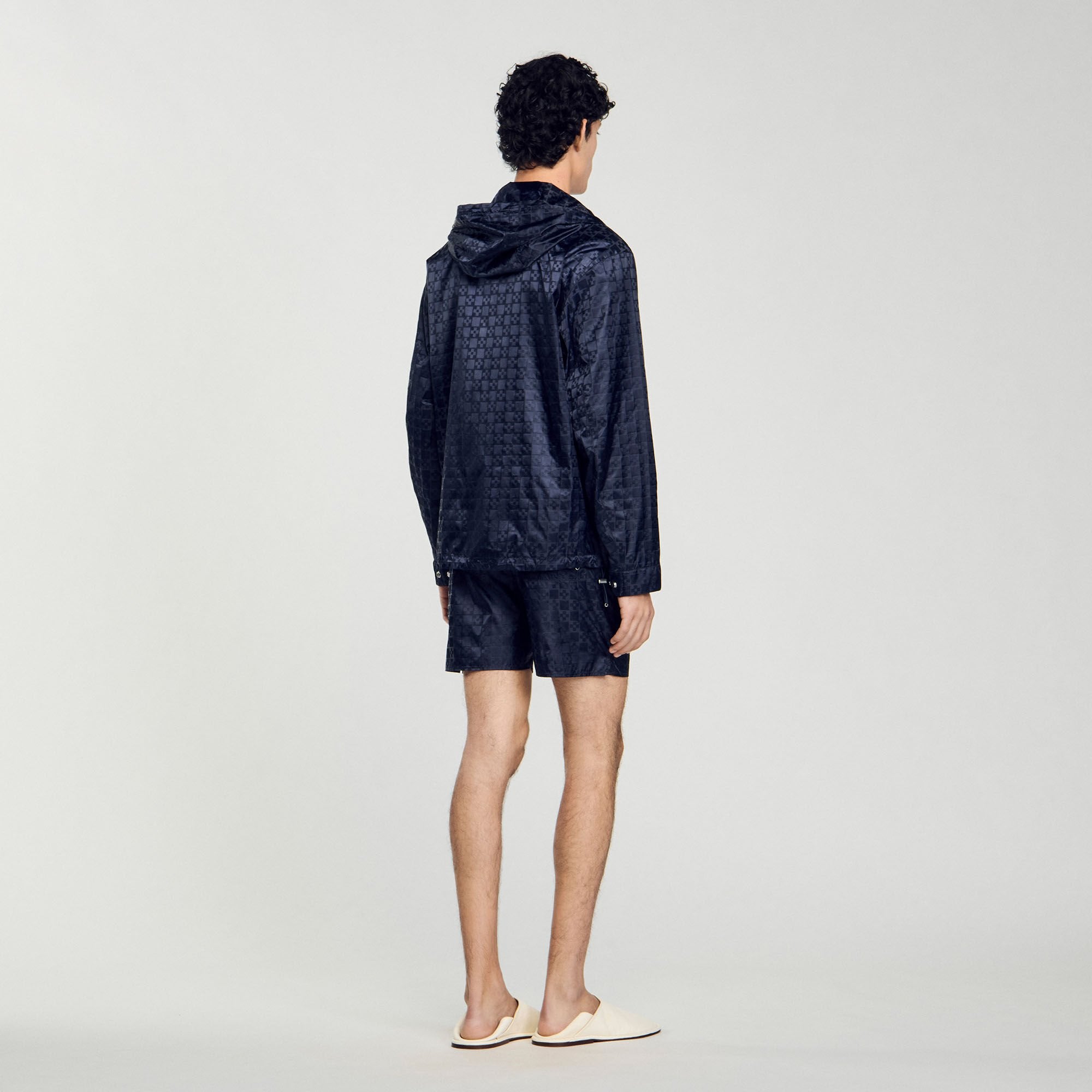 Sandro / Square Cross nylon jacket Midnight Blue