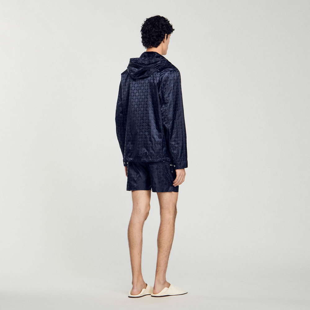Sandro / Square Cross nylon jacket Midnight Blue