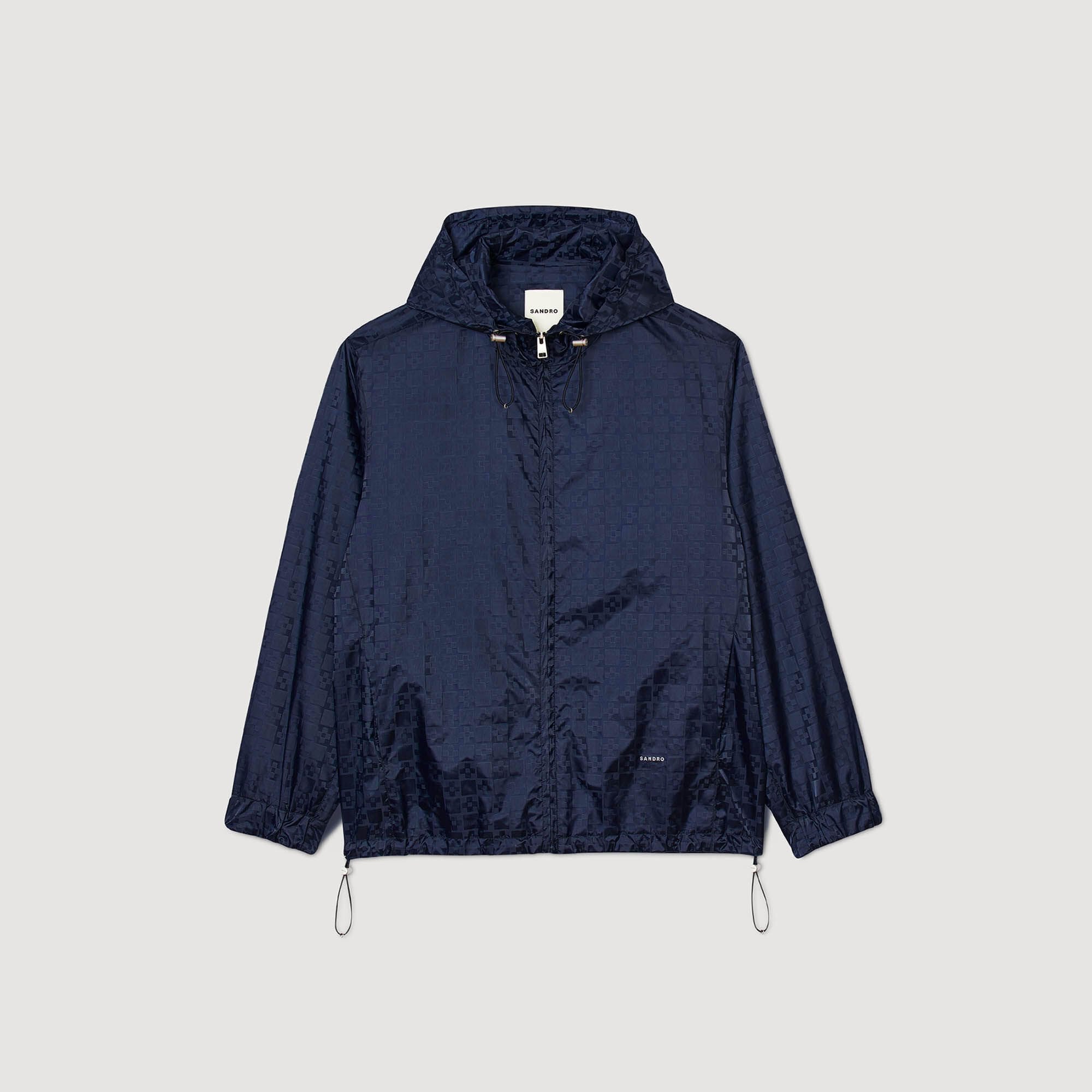 Sandro / Square Cross nylon jacket Midnight Blue