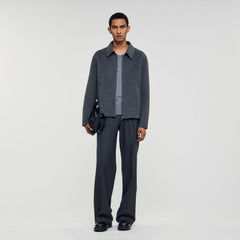 Sandro / Double-faced wool jacket Dark Grey