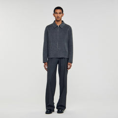 Sandro / Double-faced wool jacket Dark Grey