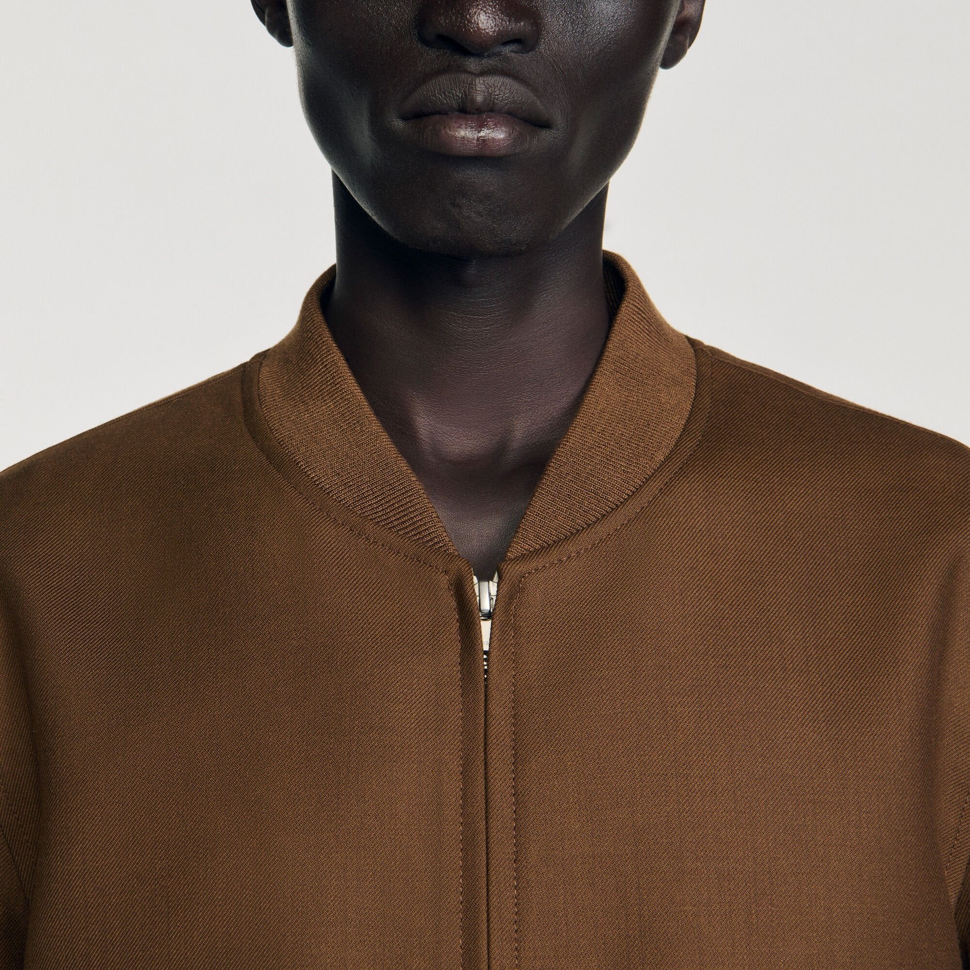 Sandro / Zip-up jacket Tobacco Brown