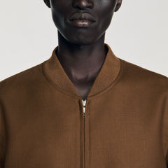Sandro / Zip-up jacket Tobacco Brown
