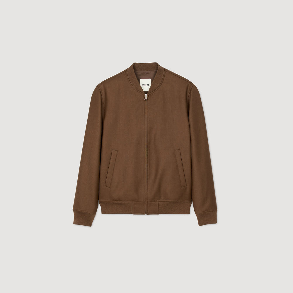 Sandro / Zip-up jacket Tobacco Brown