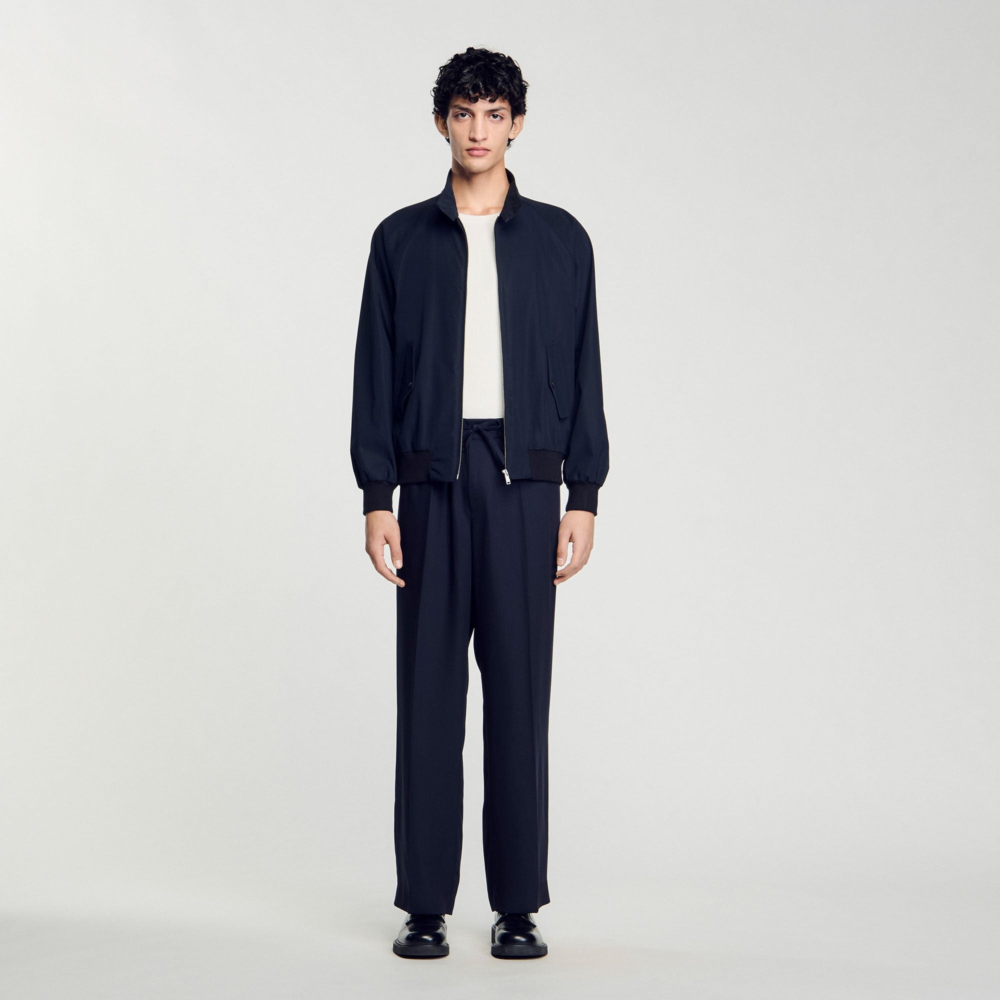 Sandro / High-neck jacket Midnight Blue