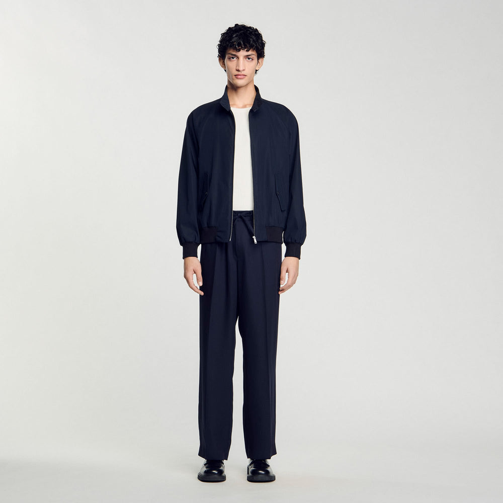 Sandro / High-neck jacket Midnight Blue