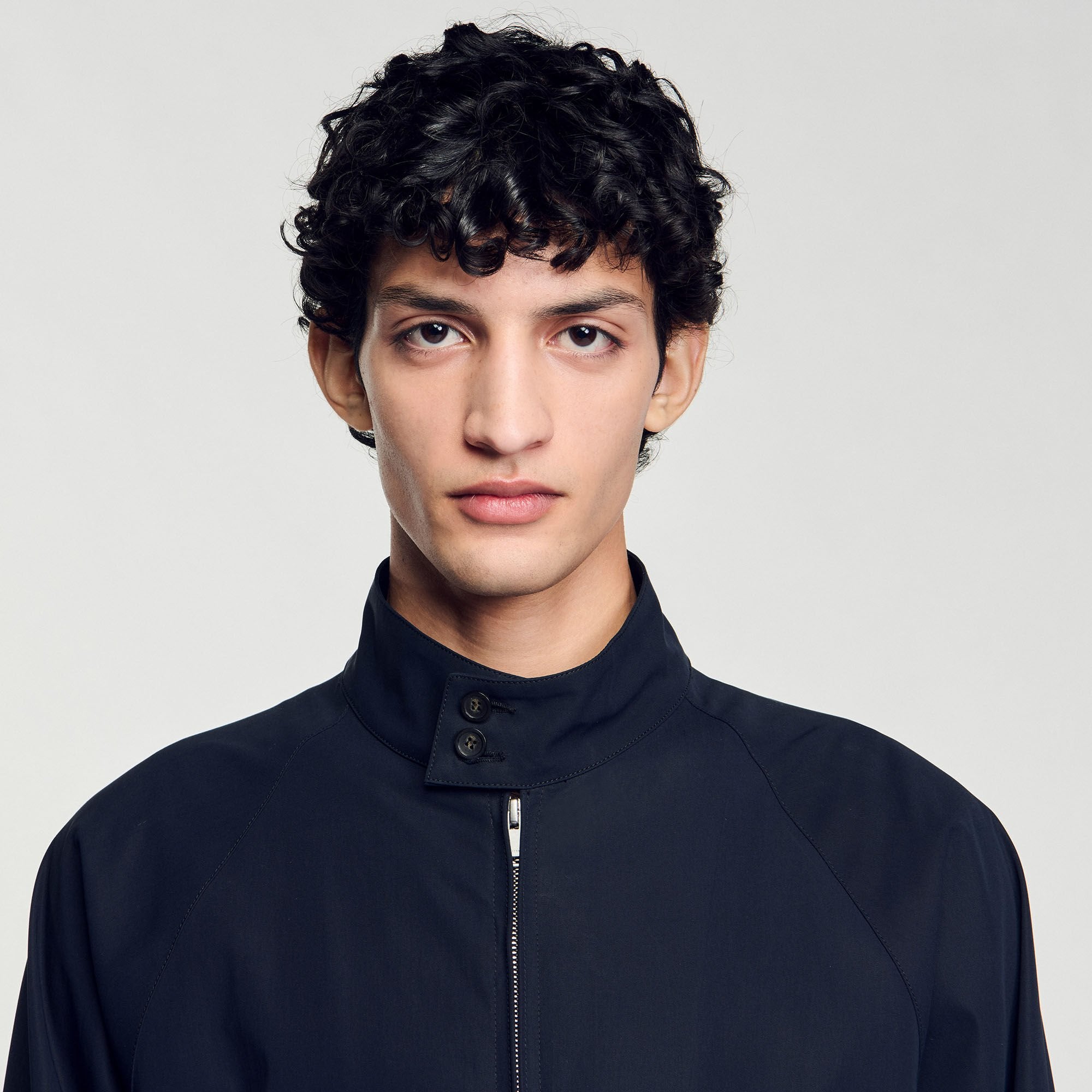 Sandro / High-neck jacket Midnight Blue