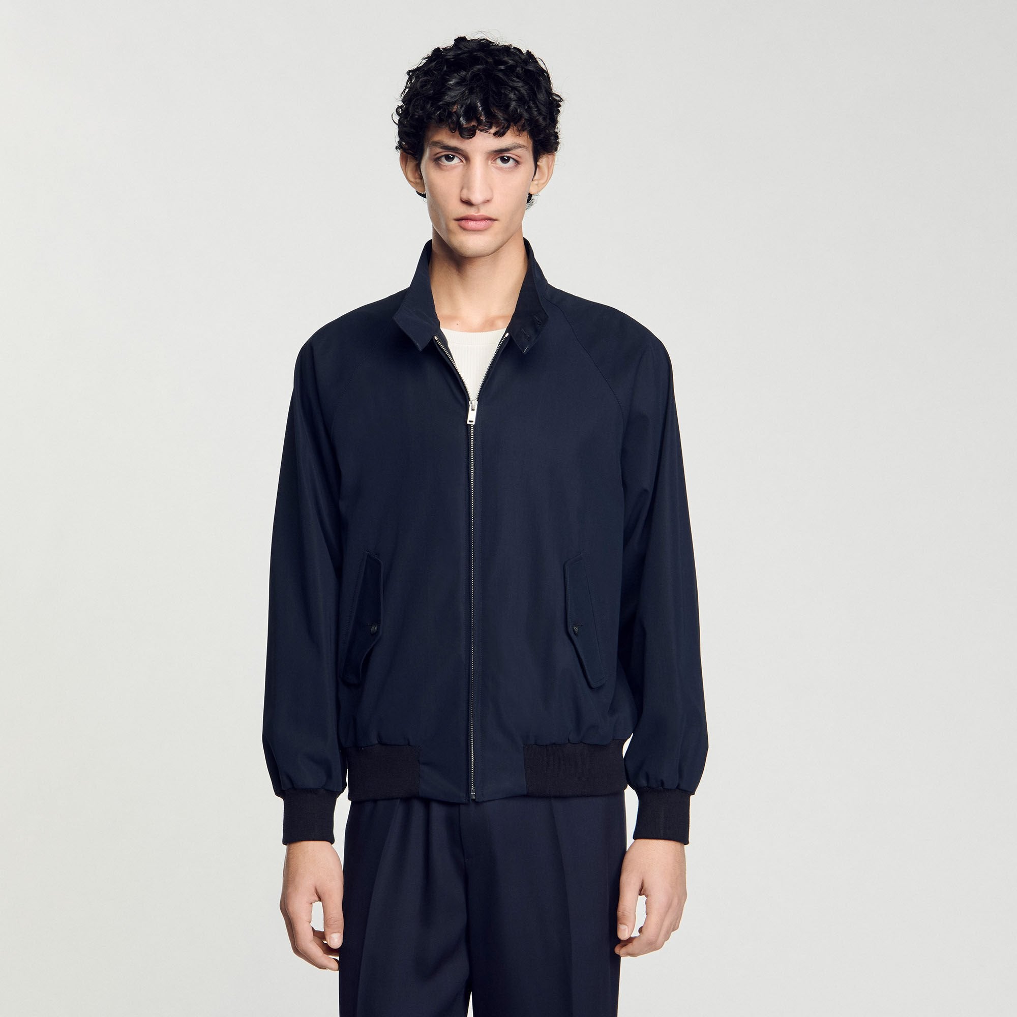 Sandro / High-neck jacket Midnight Blue