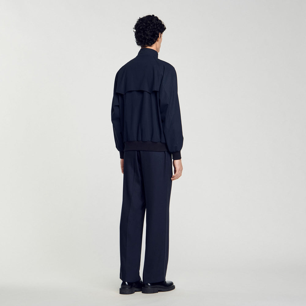 Sandro / High-neck jacket Midnight Blue