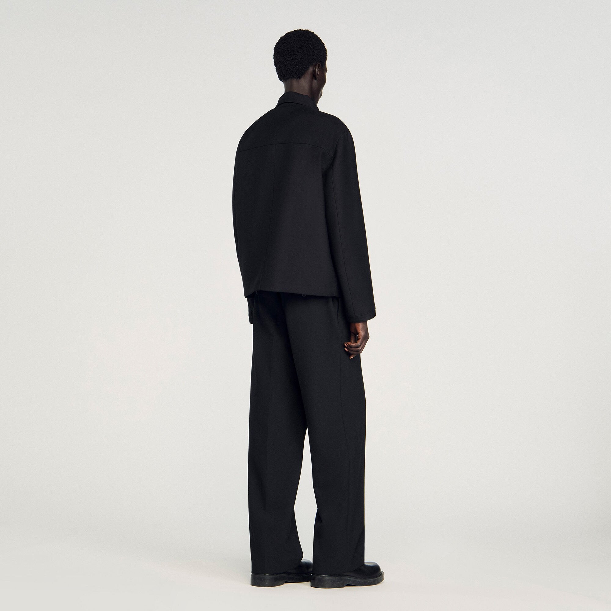 Sandro / Zip-up jacket Black