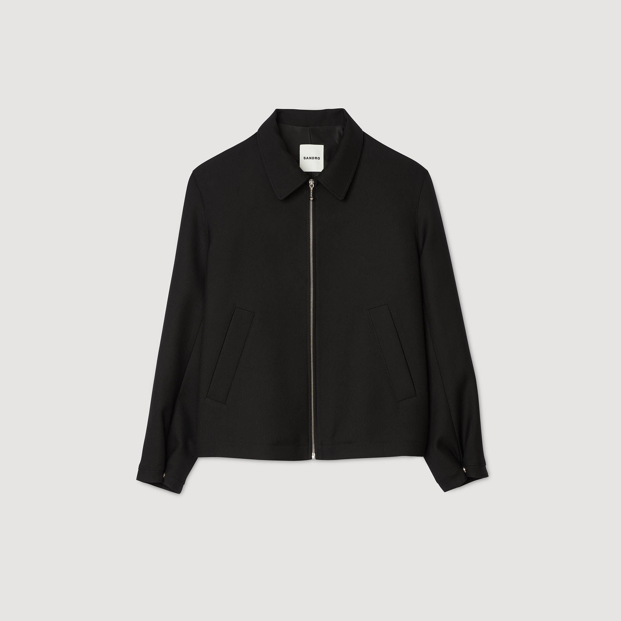 Sandro / Zip-up jacket Black