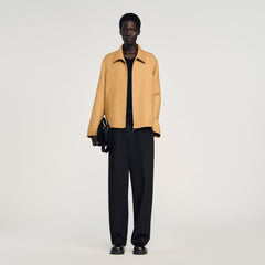 Sandro / Zip-up jacket Camel