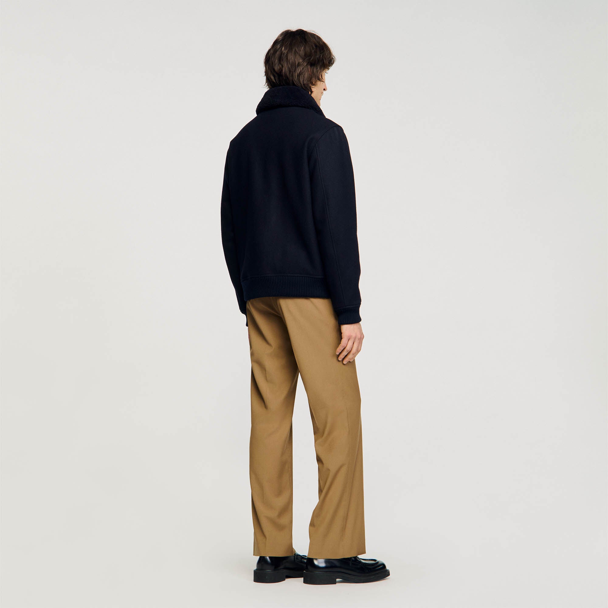 Sandro / Zip-up jacket Navy Blue
