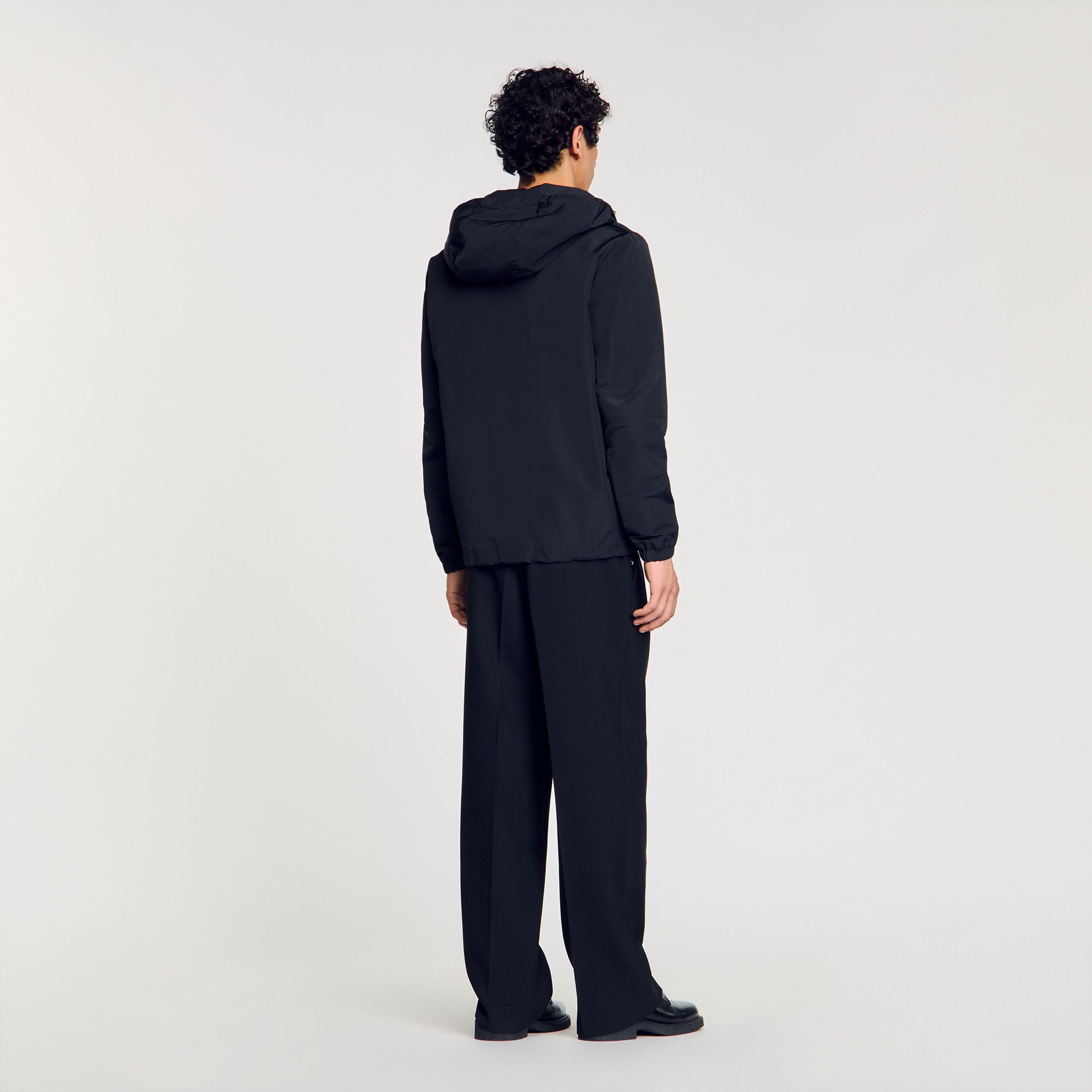 Sandro / Nylon windbreaker Black