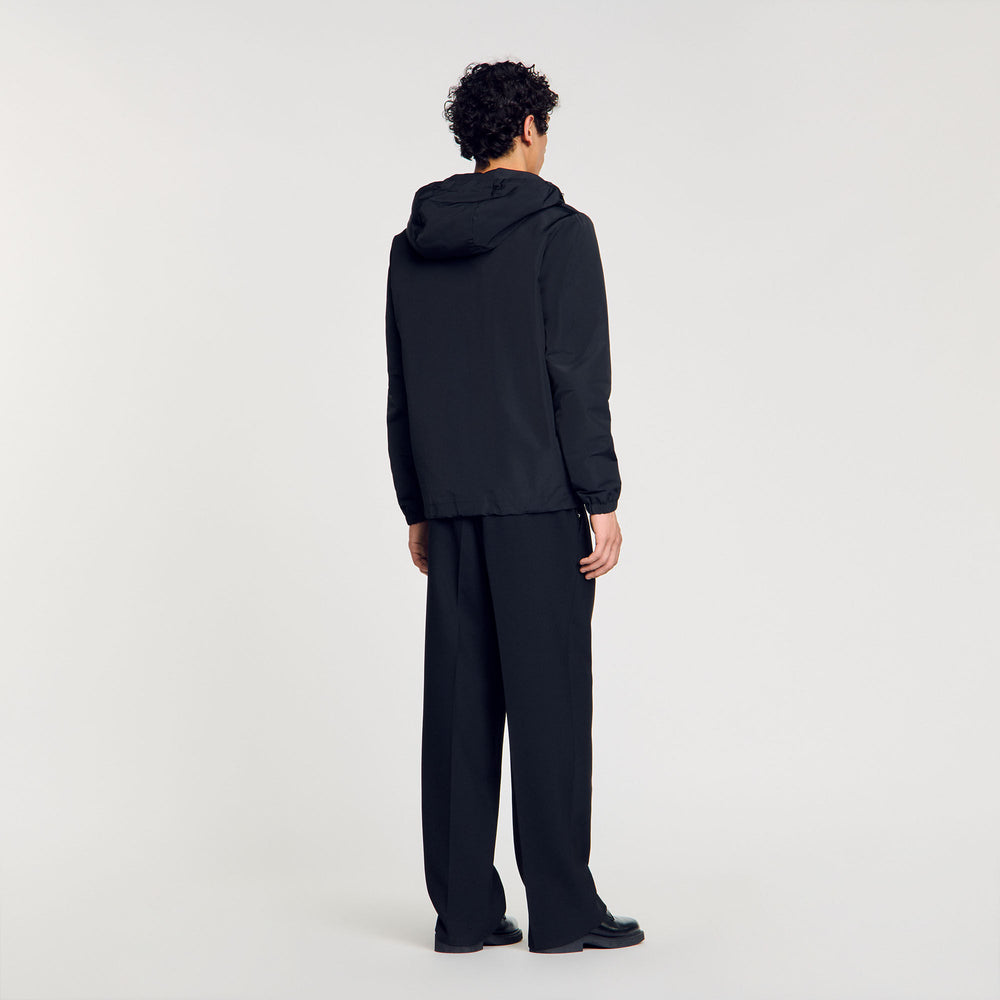 Sandro / Nylon windbreaker Black