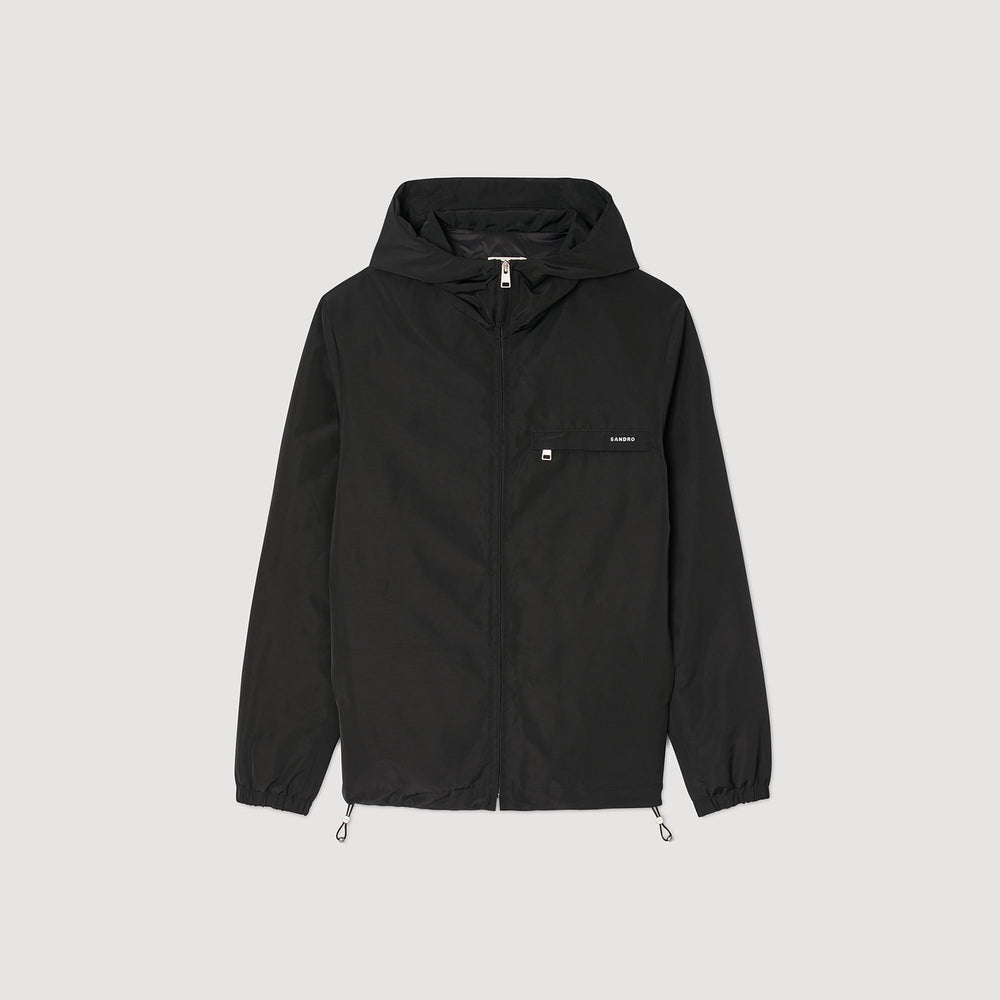 Sandro / Nylon windbreaker Black