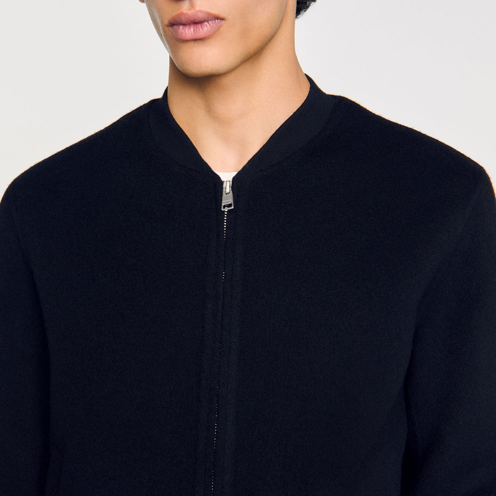 Sandro / Double-faced wool jacket Black
