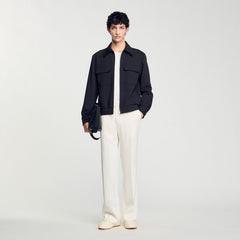 Sandro / Zip-up jacket Black