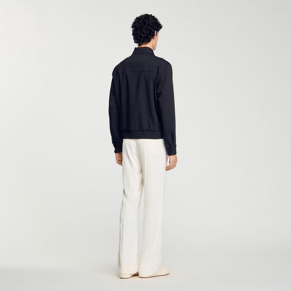 Sandro / Zip-up jacket Black