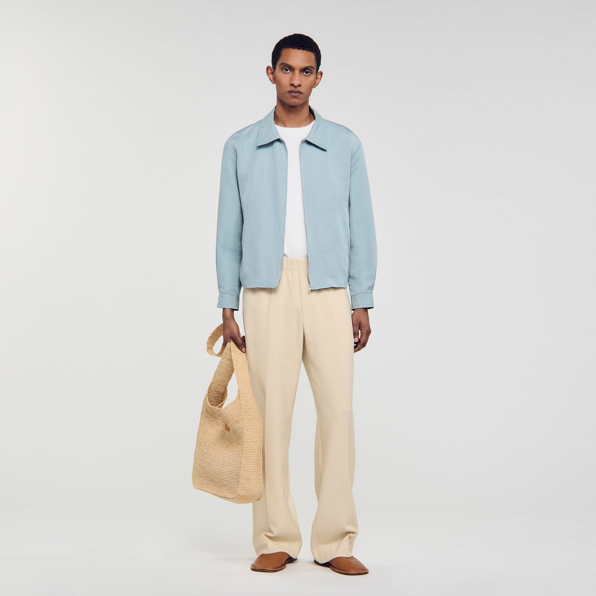 Sandro / Zip-up jacket Chambray