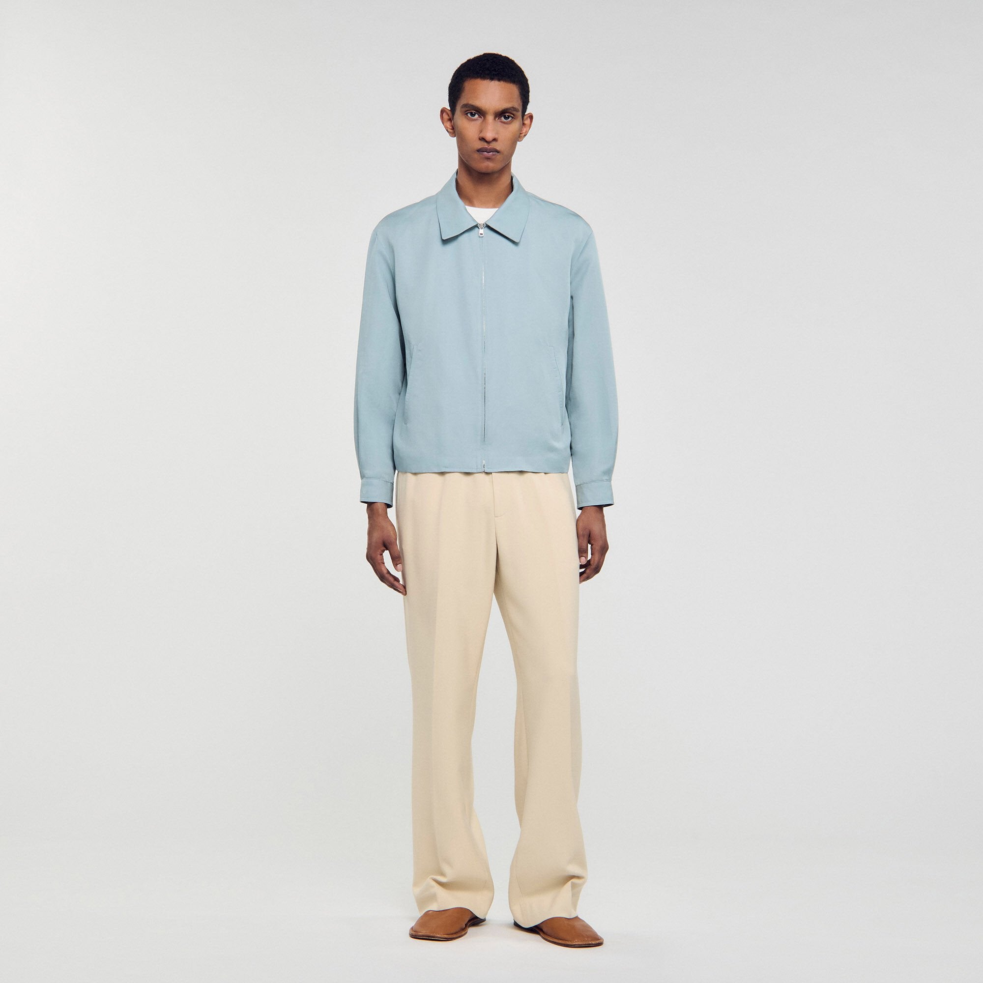 Sandro / Zip-up jacket Chambray