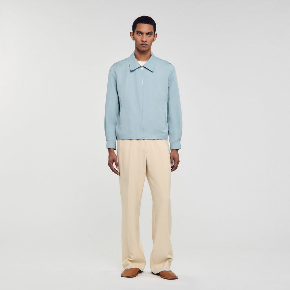 Sandro / Zip-up jacket Chambray