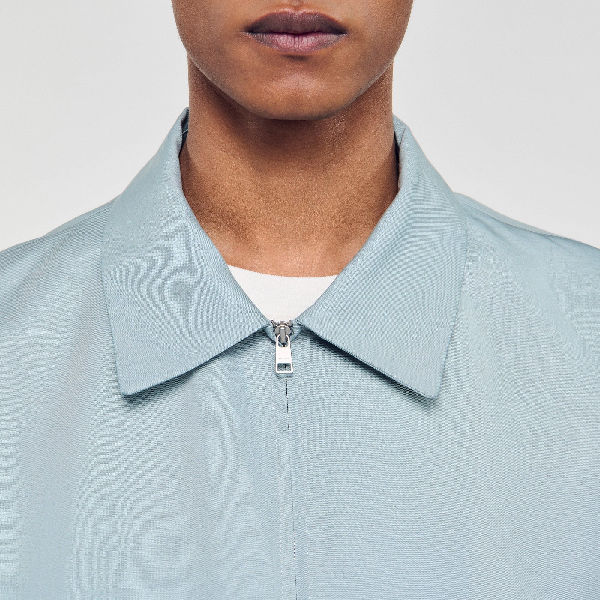 Sandro / Zip-up jacket Chambray