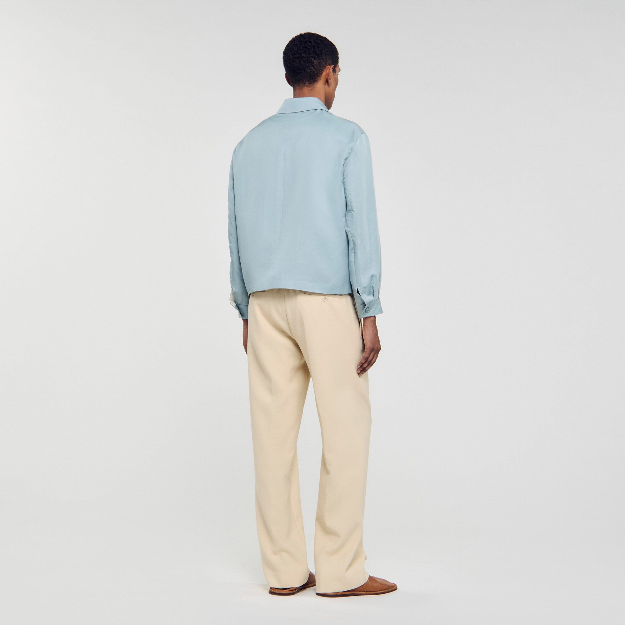 Sandro / Zip-up jacket Chambray