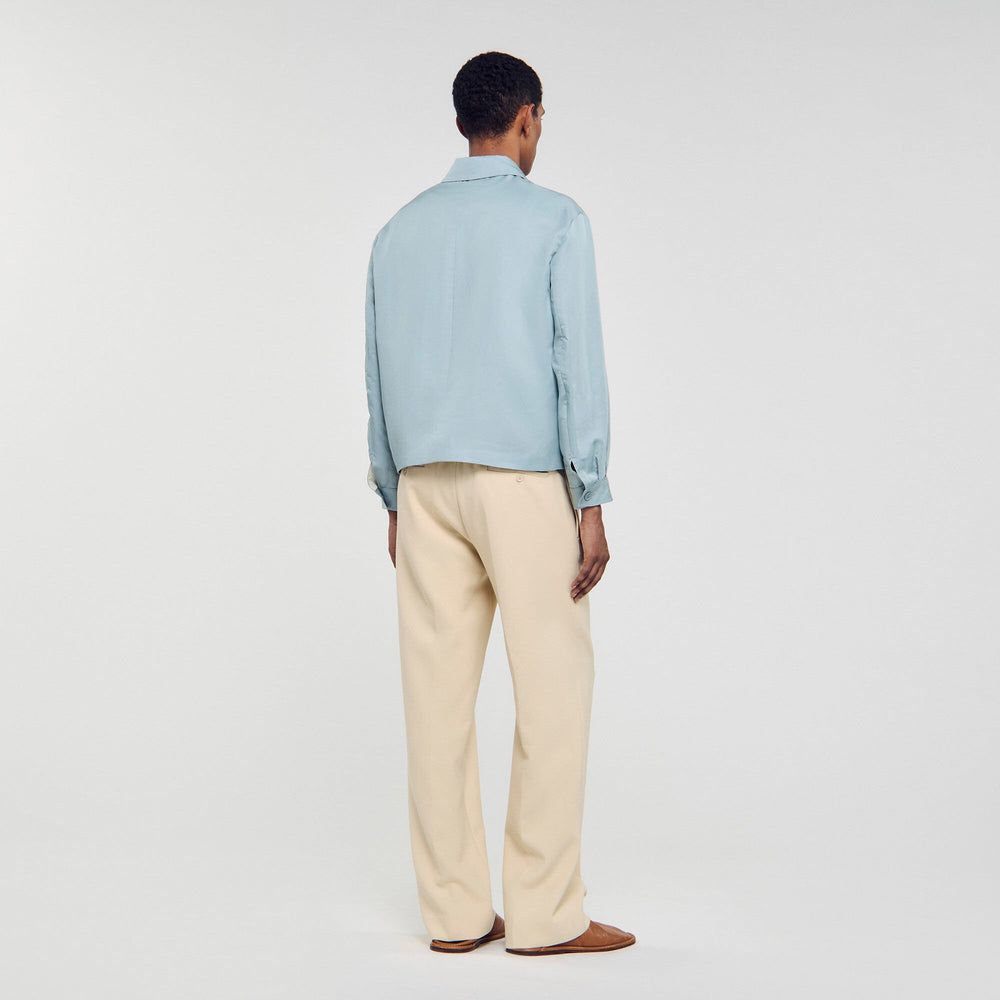 Sandro / Zip-up jacket Chambray