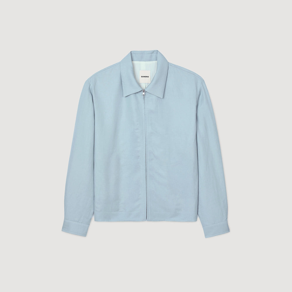Sandro / Zip-up jacket Chambray